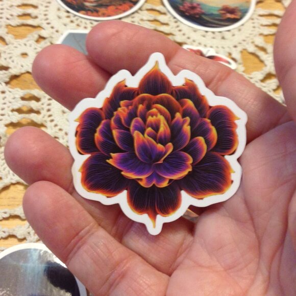 Stickers, florals, butterfly, beauty 12 cellphone stickers - Picture 4 of 7